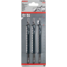 LAME PER SEGHETTO ALTERNATIVO BOSCH T 344 D PZ. 3