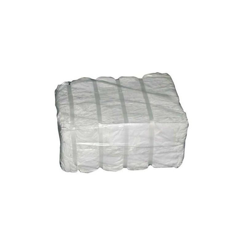 IMBALLO 25 KG DI LENZUOLA BIANCHE TAGLIATE