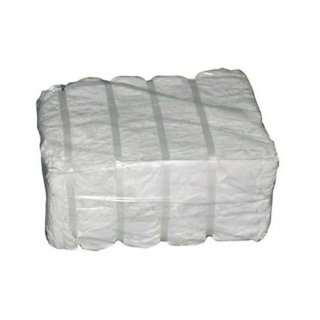 IMBALLO 25 KG DI LENZUOLA BIANCHE TAGLIATE