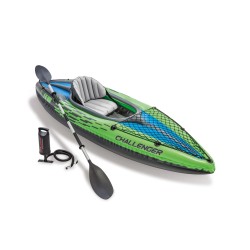 Canoa gonfiabile Challenger K1 Kayak - Intex con accessori