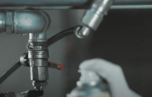 Rilevatore Fughe Gas Spray Applicazione